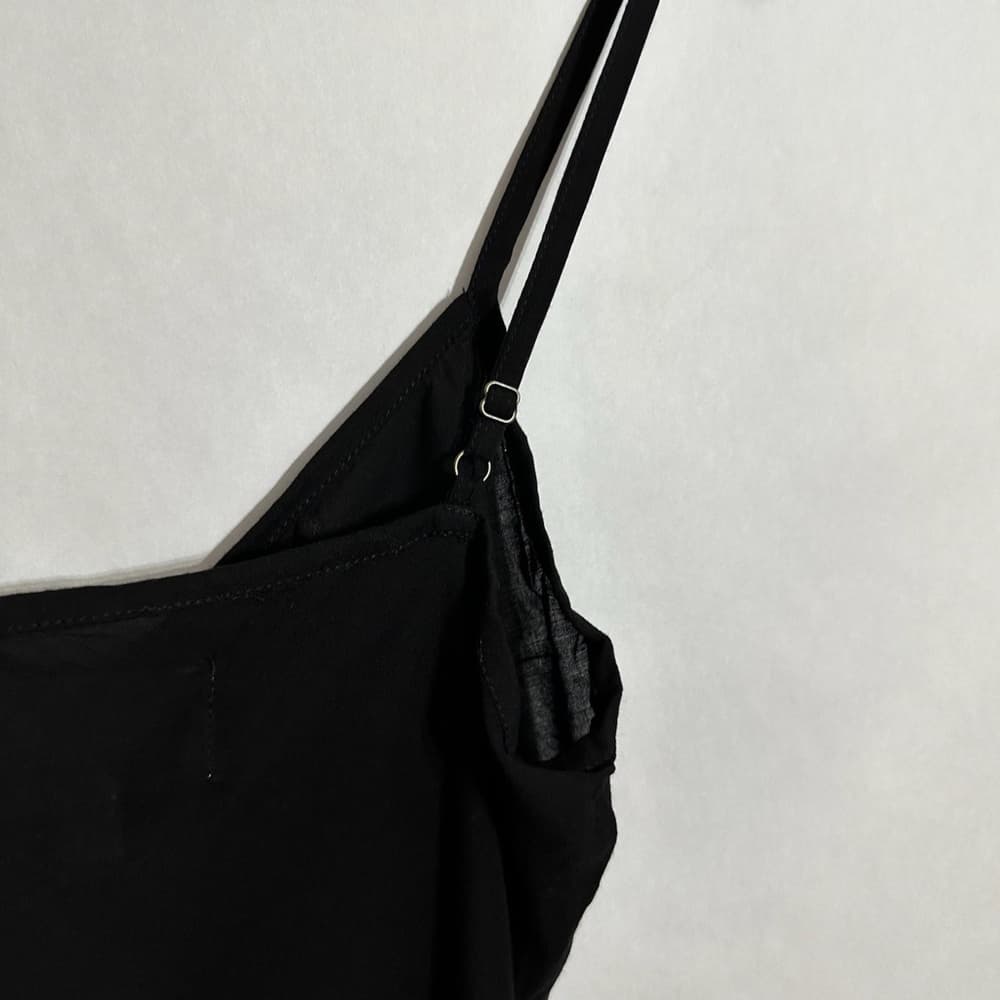 Cleobella Black Strappy Mini Slip Dress Size XS Vampy Minimalist Neutal - Thumbnail 3