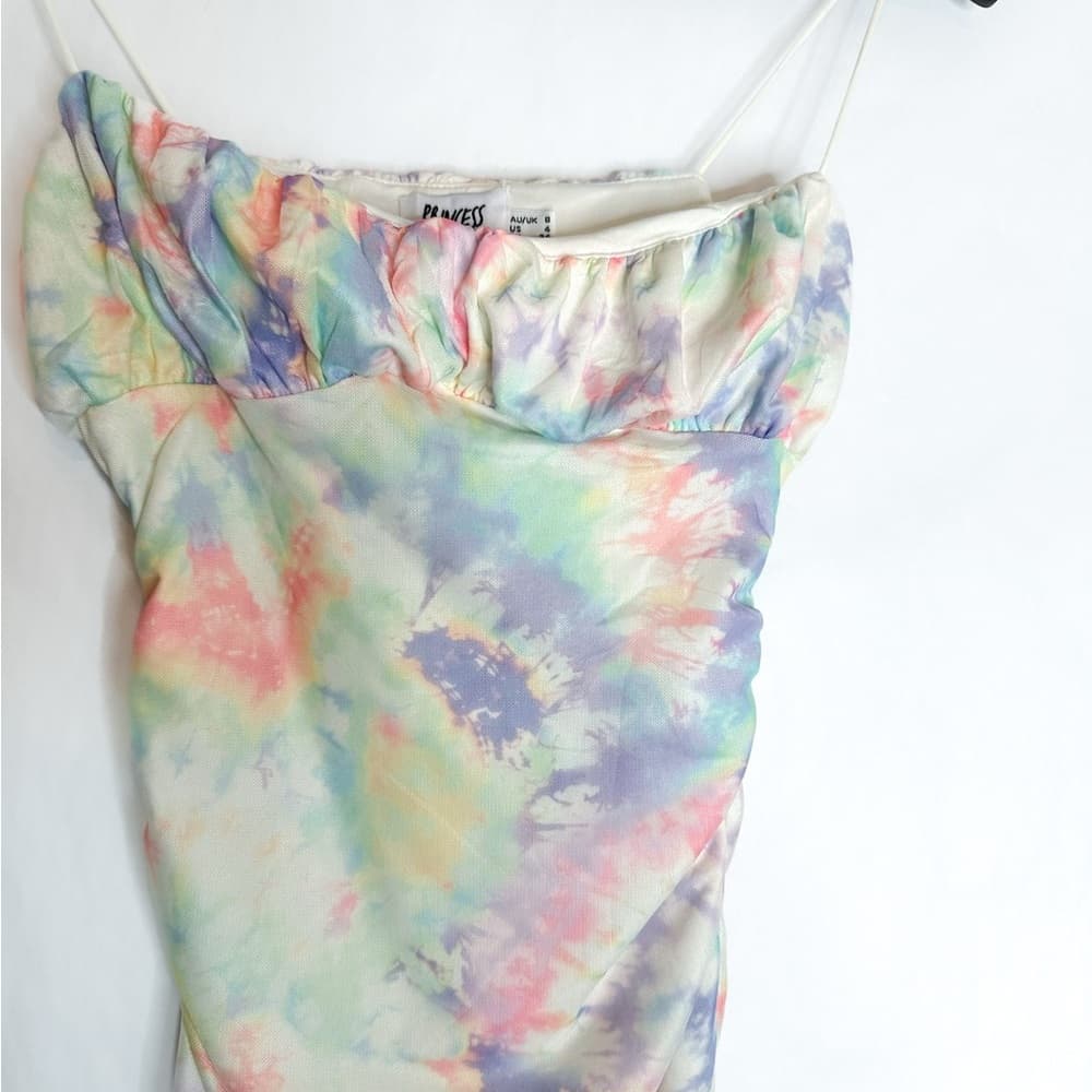 Princess Polly Penney Tie Dye Mini Dress US Size 4 - Thumbnail 13