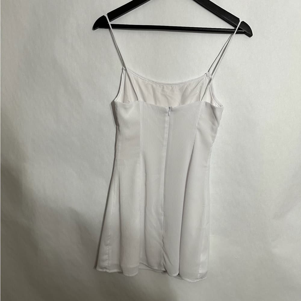 Superdown Revolve Beverly Cami Dress White Ruched Sweetheart Sun Dress Size XS - Thumbnail 6