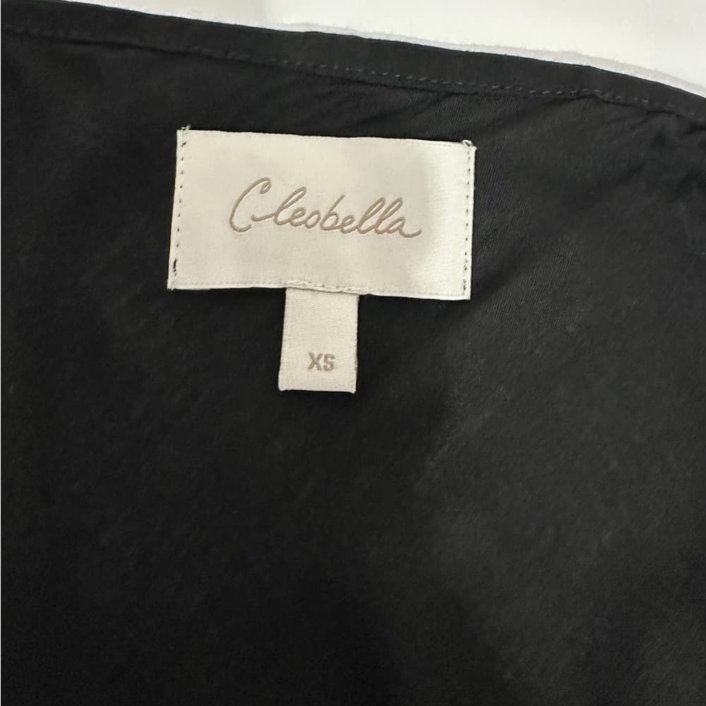 Cleobella Black Strappy Mini Slip Dress Size XS Vampy Minimalist Neutal - Thumbnail 7
