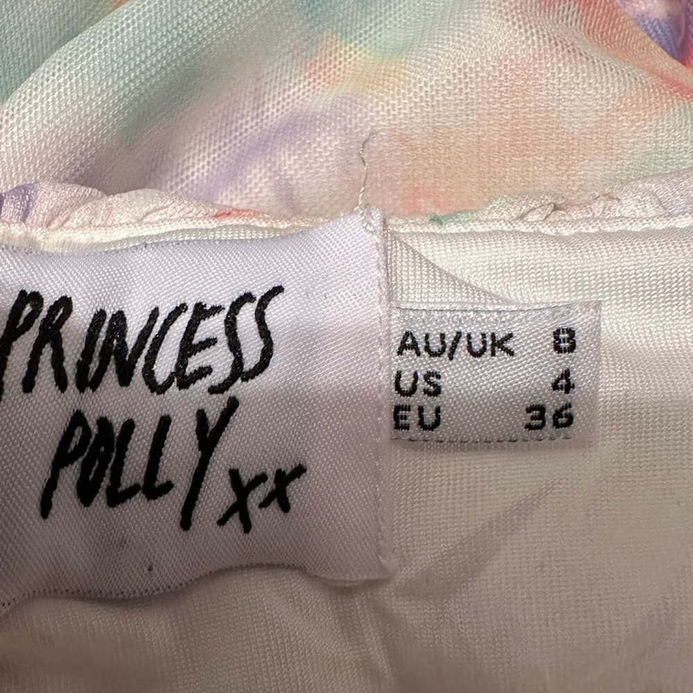 Princess Polly Penney Tie Dye Mini Dress US Size 4 - Thumbnail 10