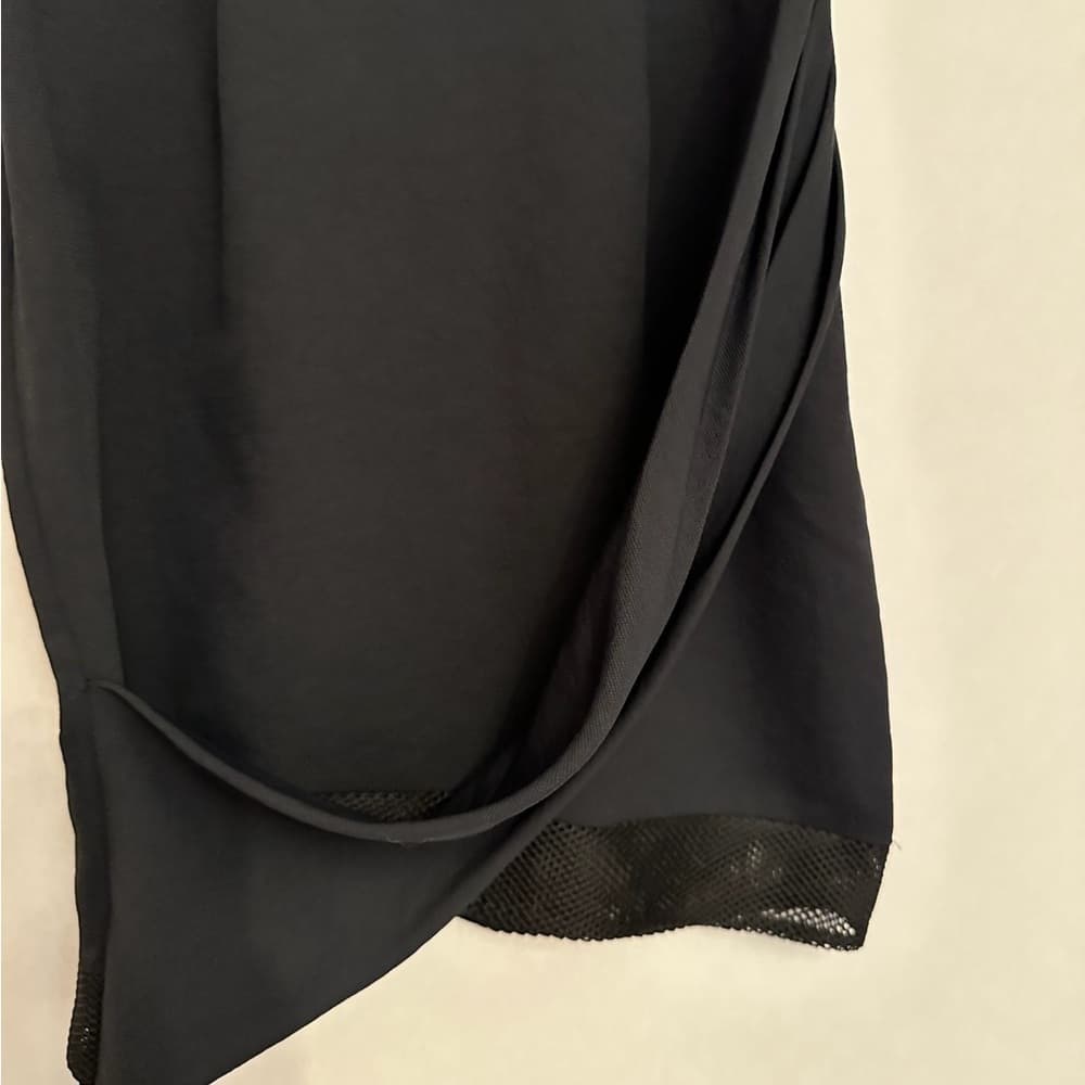 Rebecca Minkoff Acapulco Dress Navy Black Mesh Size 4 Sleek Sleeveless Office - Thumbnail 7
