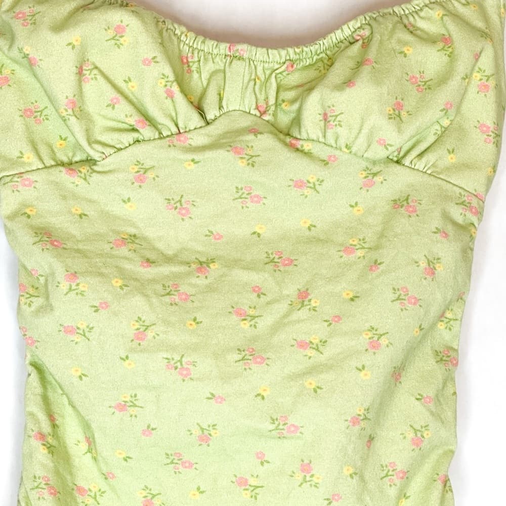 Princess Polly Roslyn Mini Dress in Green Floral US Size 0 - Thumbnail 13