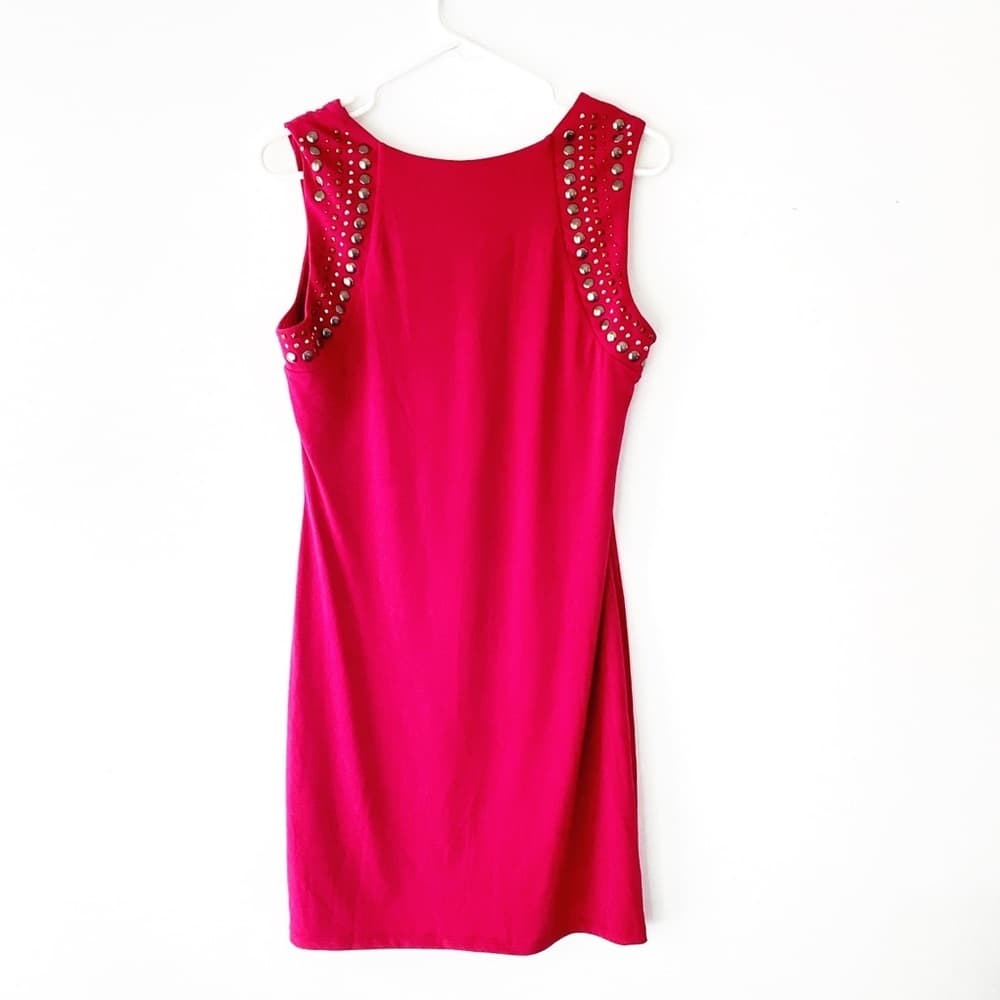Rock & Republic Fuchsia Pink Studded Bodycon Dress | Size Medium - Thumbnail 7