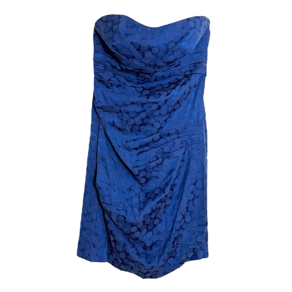Ruby Rox Blue Strapless Bow-Back Polka Dot Party Dress Y2K Size 5 (Juniors) - Thumbnail 9