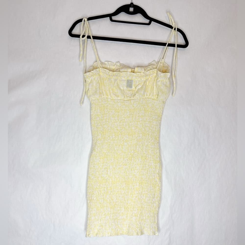 Princess Polly Korina Dress in Gingham Yellow and White US Size 4 Summer Mini - Thumbnail 12