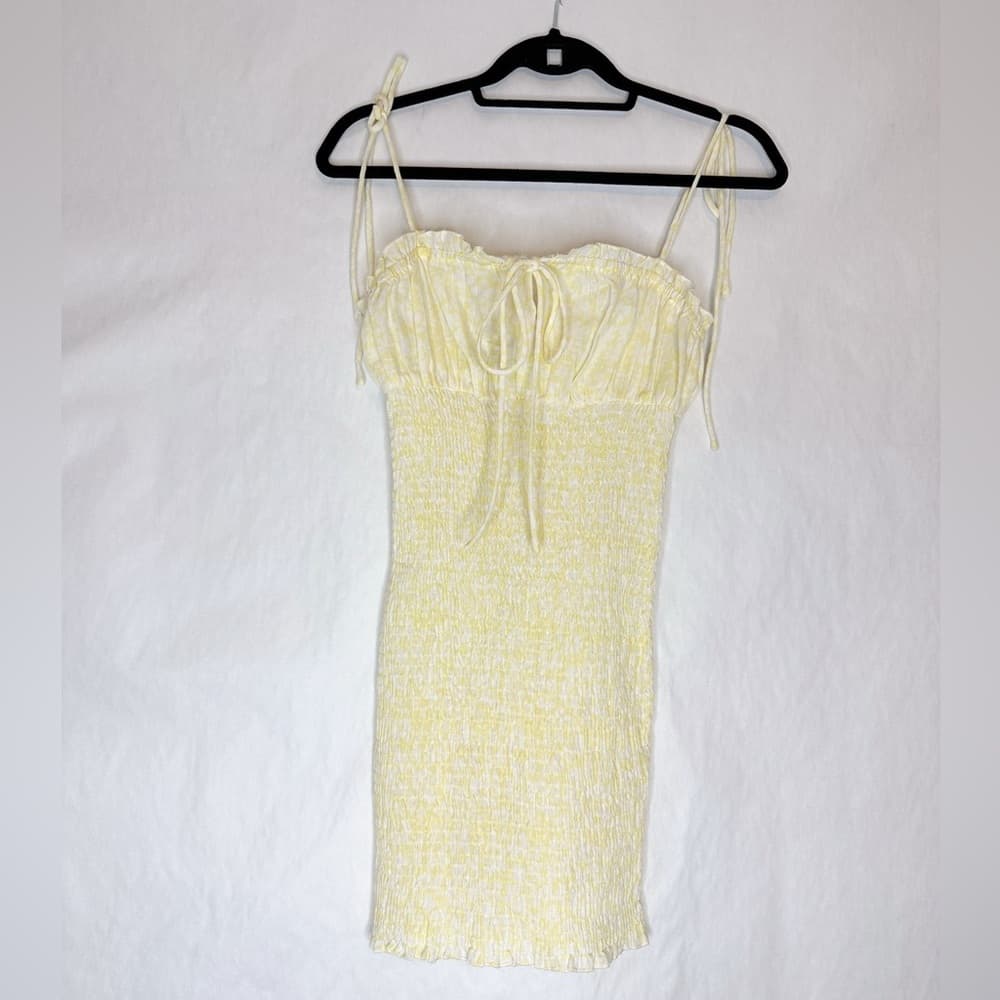 Princess Polly Korina Dress in Gingham Yellow and White US Size 4 Summer Mini - Thumbnail 11