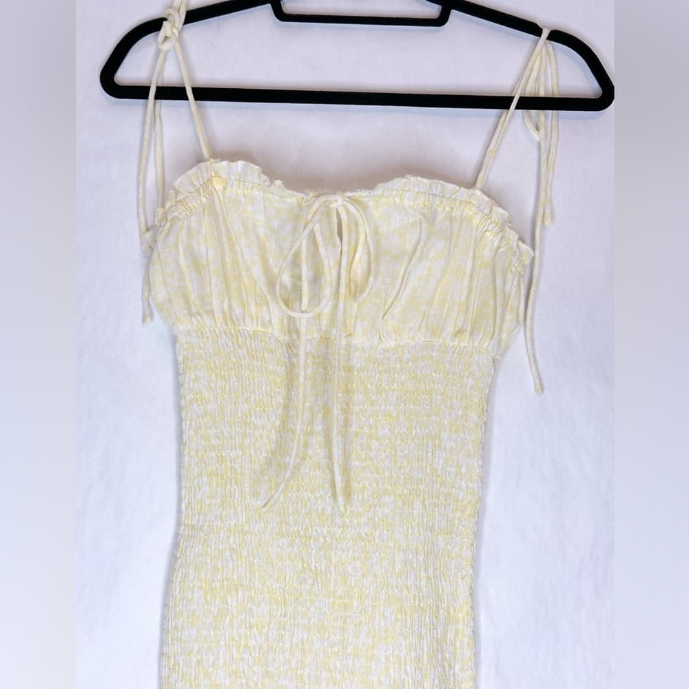 Princess Polly Korina Dress in Gingham Yellow and White US Size 4 Summer Mini - Thumbnail 9