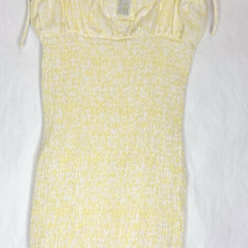 Princess Polly Korina Dress in Gingham Yellow and White US Size 4 Summer Mini - Thumbnail 13