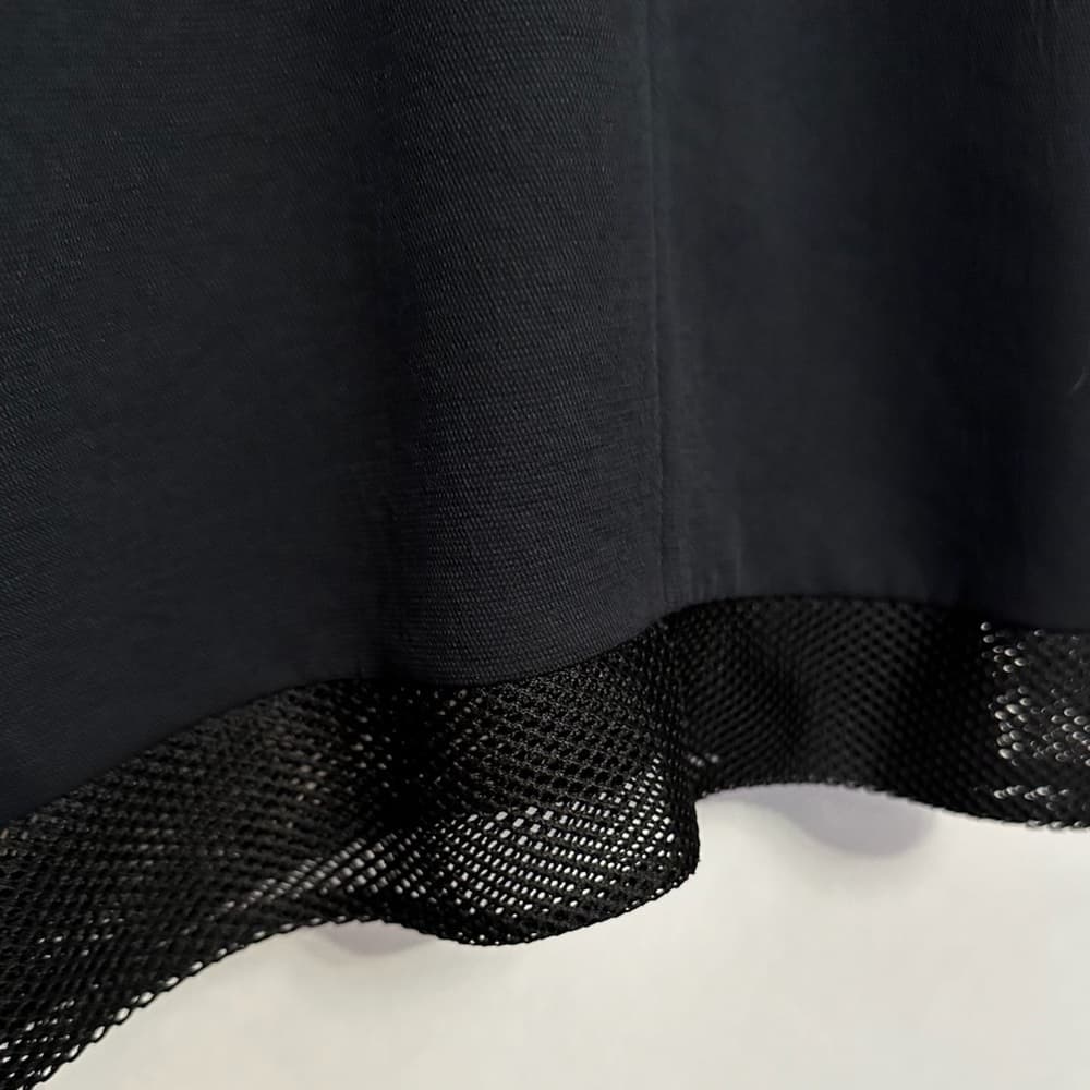 Rebecca Minkoff Acapulco Dress Navy Black Mesh Size 4 Sleek Sleeveless Office - Thumbnail 11