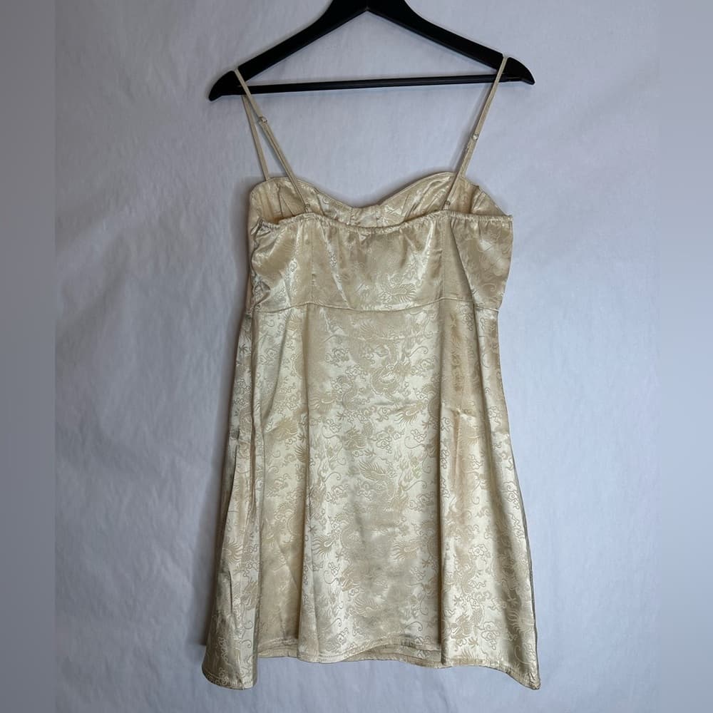 NWT Princess Polly Champagne Pop Mini Dress Womens US Size 10 - Thumbnail 9