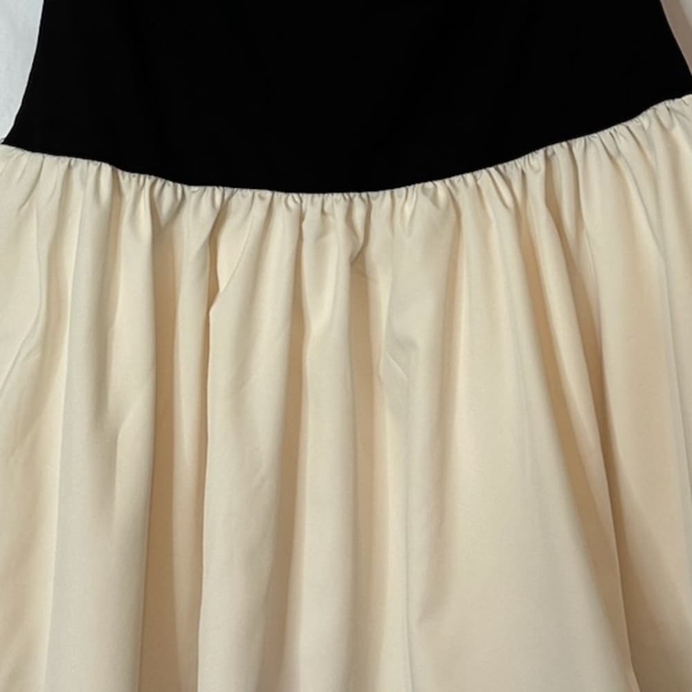 NWOT SHEIN Color Block Strapless Mini Dress Black Beige | TAGS CUT OUT SEE NOTE - Thumbnail 11