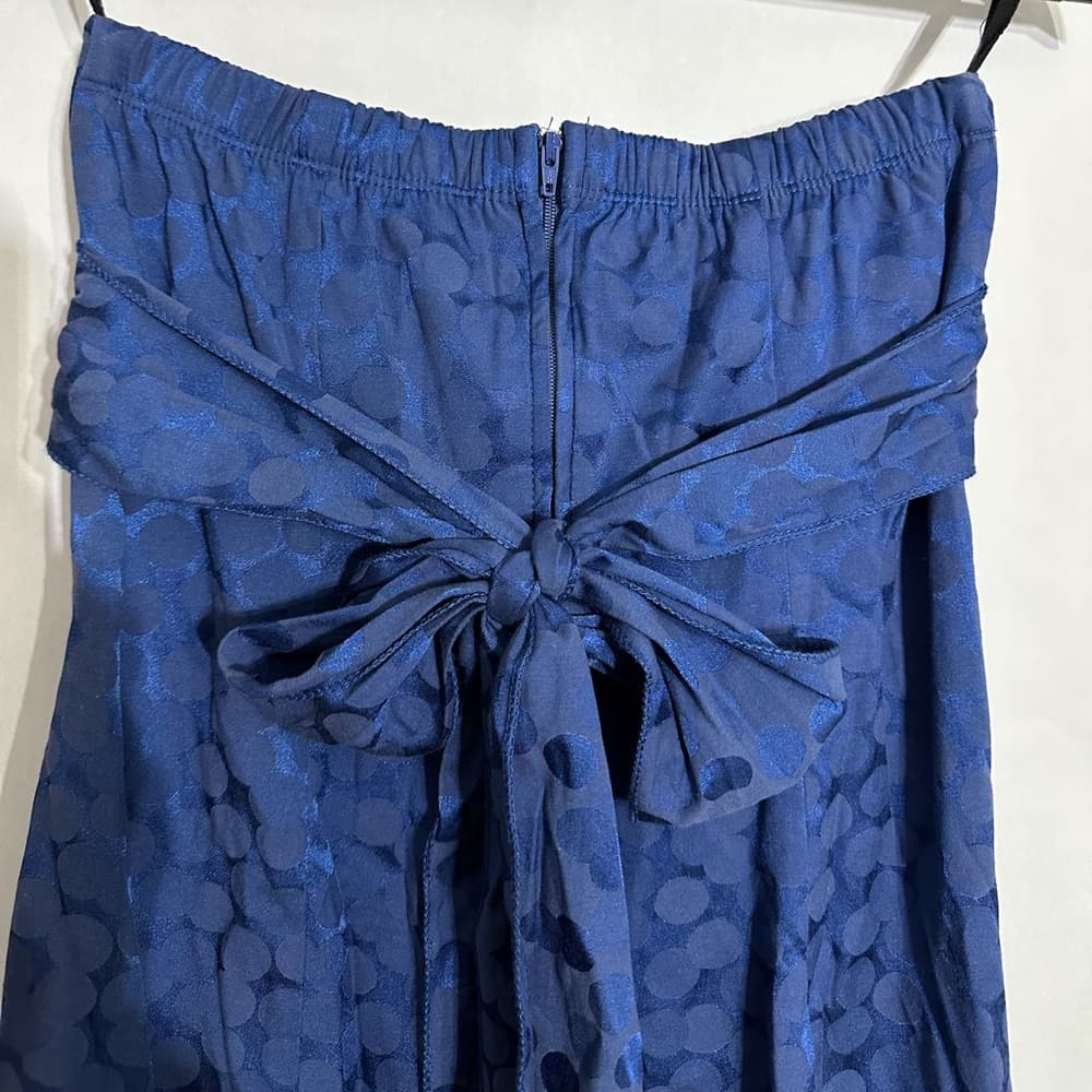 Ruby Rox Blue Strapless Bow-Back Polka Dot Party Dress Y2K Size 5 (Juniors) - Thumbnail 2