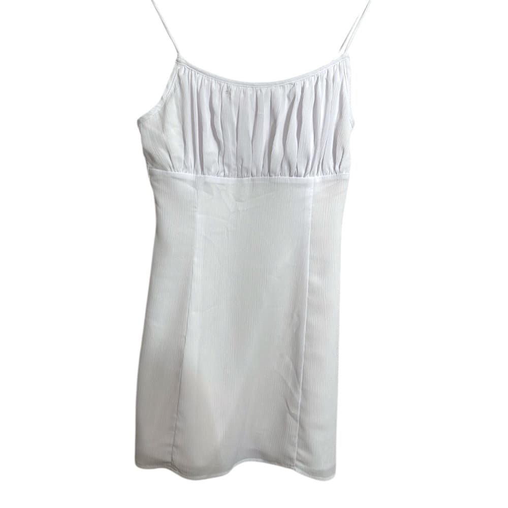 Superdown Revolve Beverly Cami Dress White Ruched Sweetheart Sun Dress Size XS - Thumbnail 3