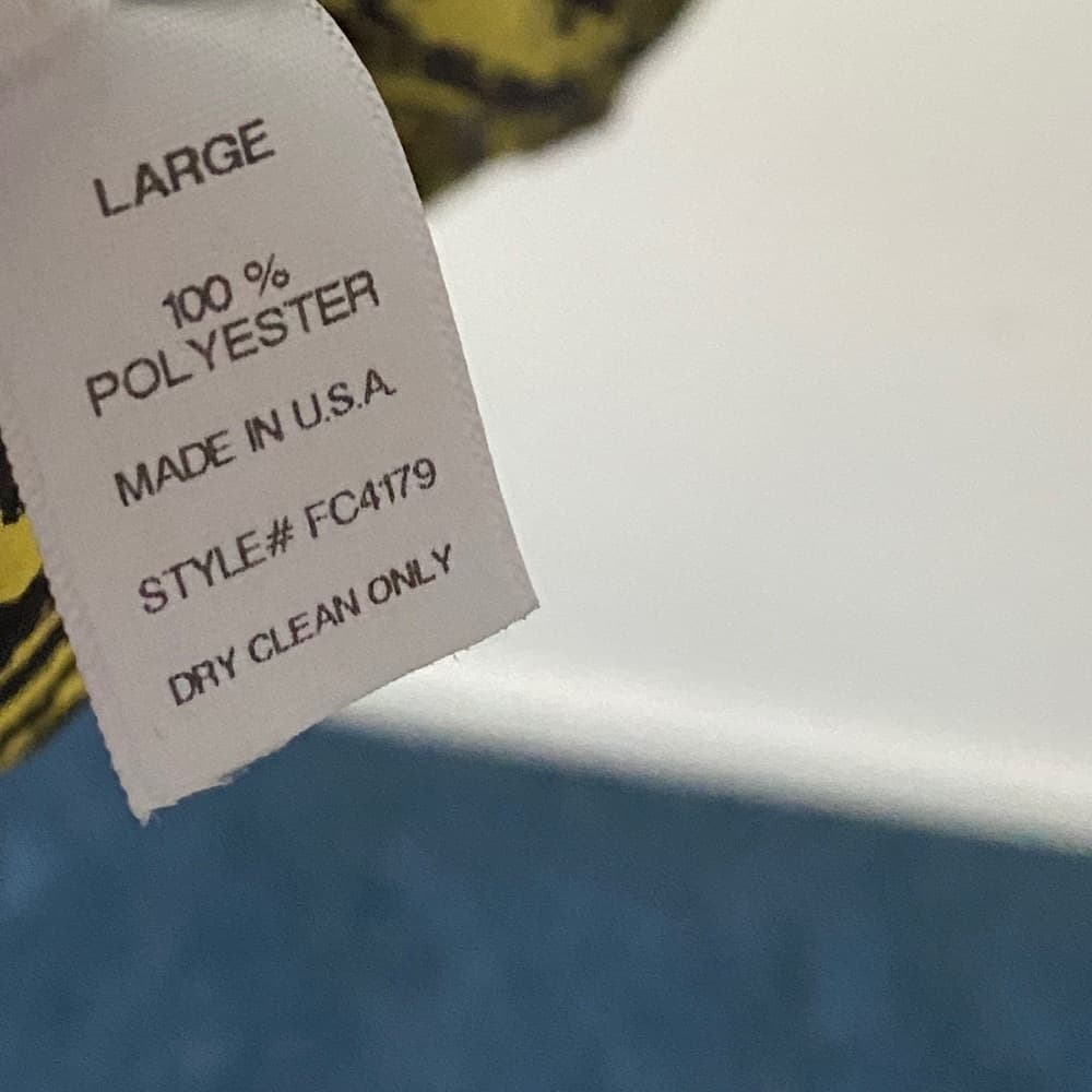 Blue Rain for Francesca’s Black/Yellow Graphic Print Mini Dress Spaghetti Straps - Thumbnail 6