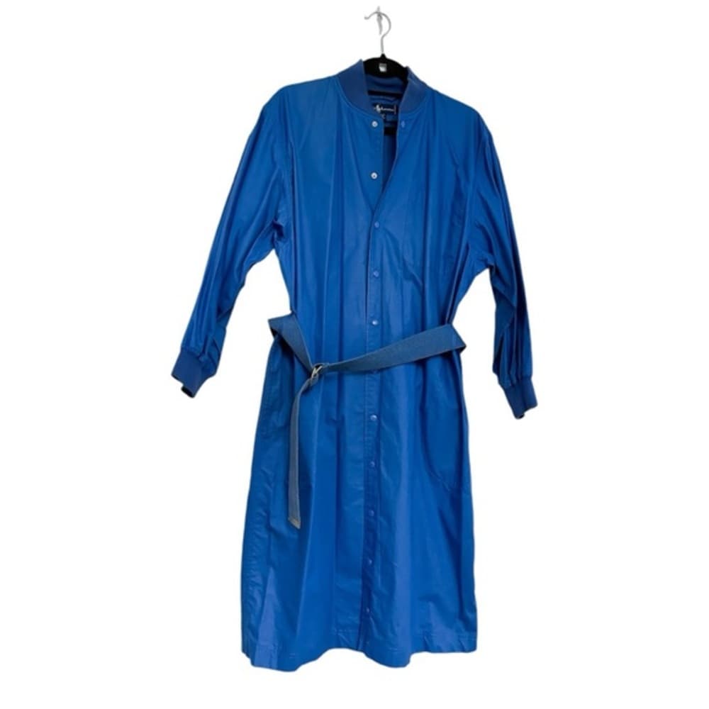 Ralph Lauren Vintage Classic Snap Button Belted Shirt Dress with Belt - Size 8 - Thumbnail 14