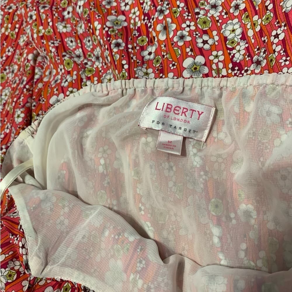 Liberty of London x Target Floral Halter Dress Spring Girly Multi-Color Medium - Thumbnail 3