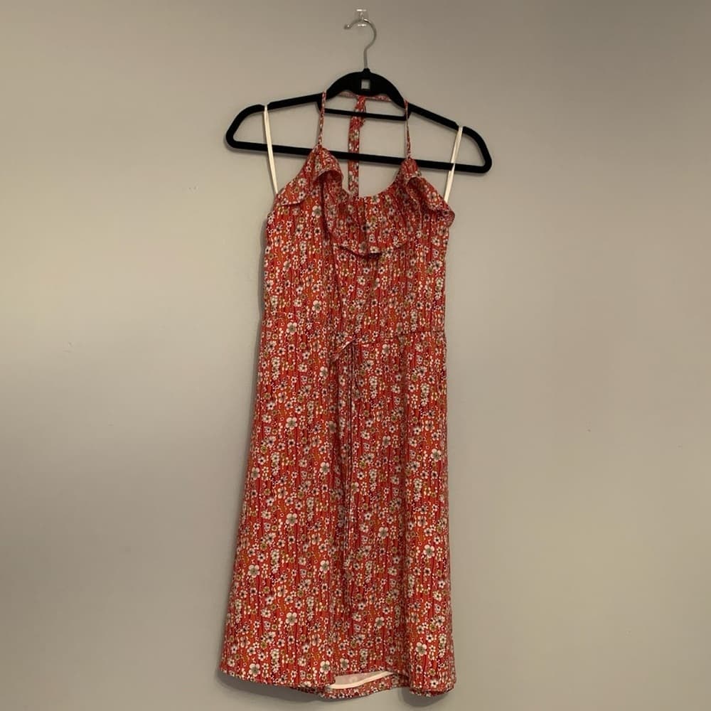 Liberty of London x Target Floral Halter Dress Spring Girly Multi-Color Medium - Thumbnail 9