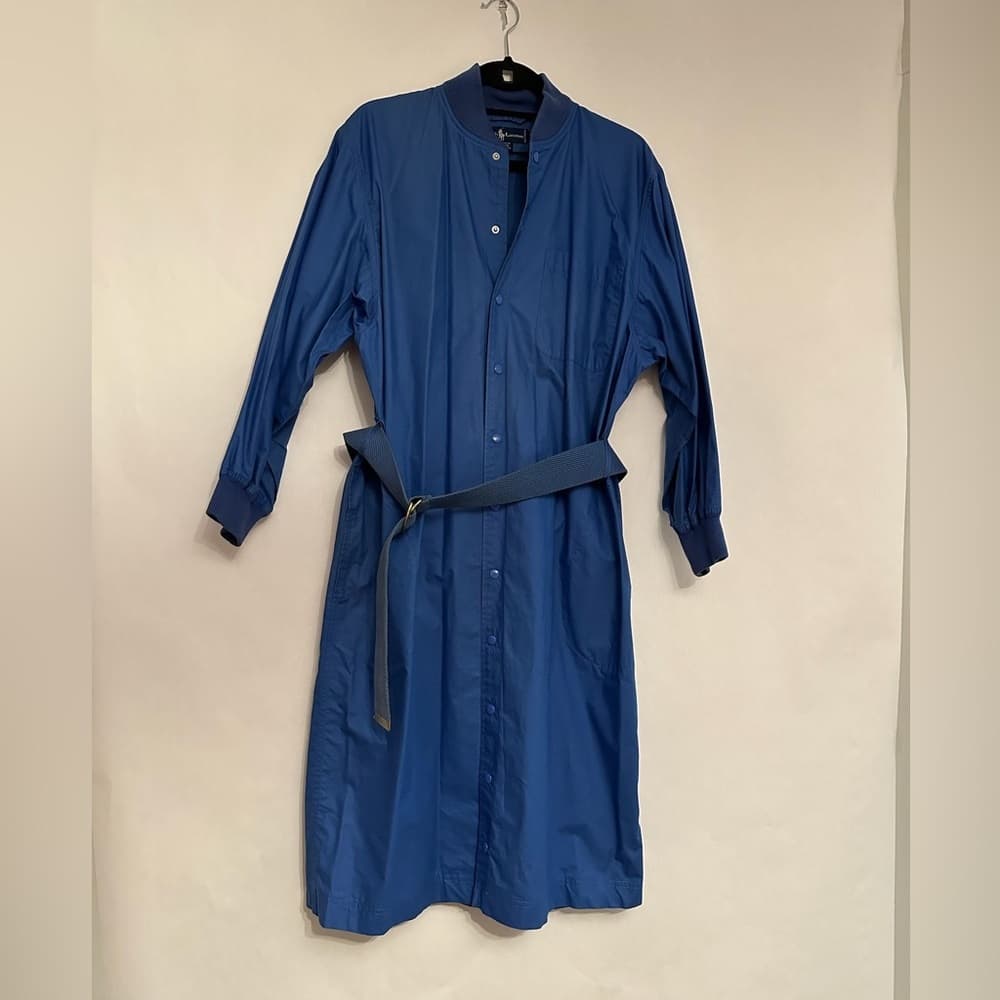 Ralph Lauren Vintage Classic Snap Button Belted Shirt Dress with Belt - Size 8 - Thumbnail 12