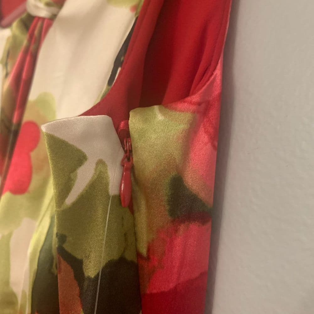 NWT Evan-Picone Floral Sheath Dress Women's Size 12 Knee-Length Sleeveless - Thumbnail 6