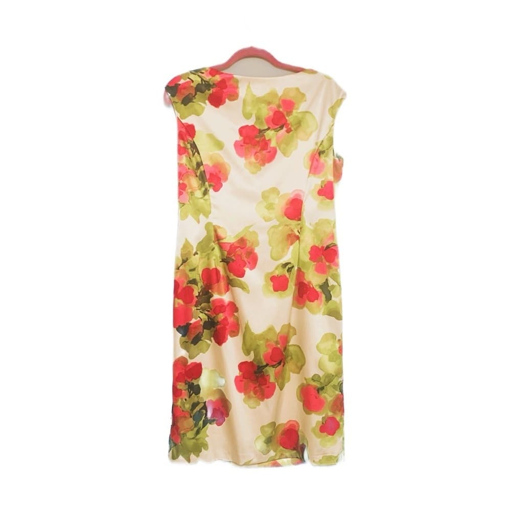 NWT Evan-Picone Floral Sheath Dress Women's Size 12 Knee-Length Sleeveless - Thumbnail 11