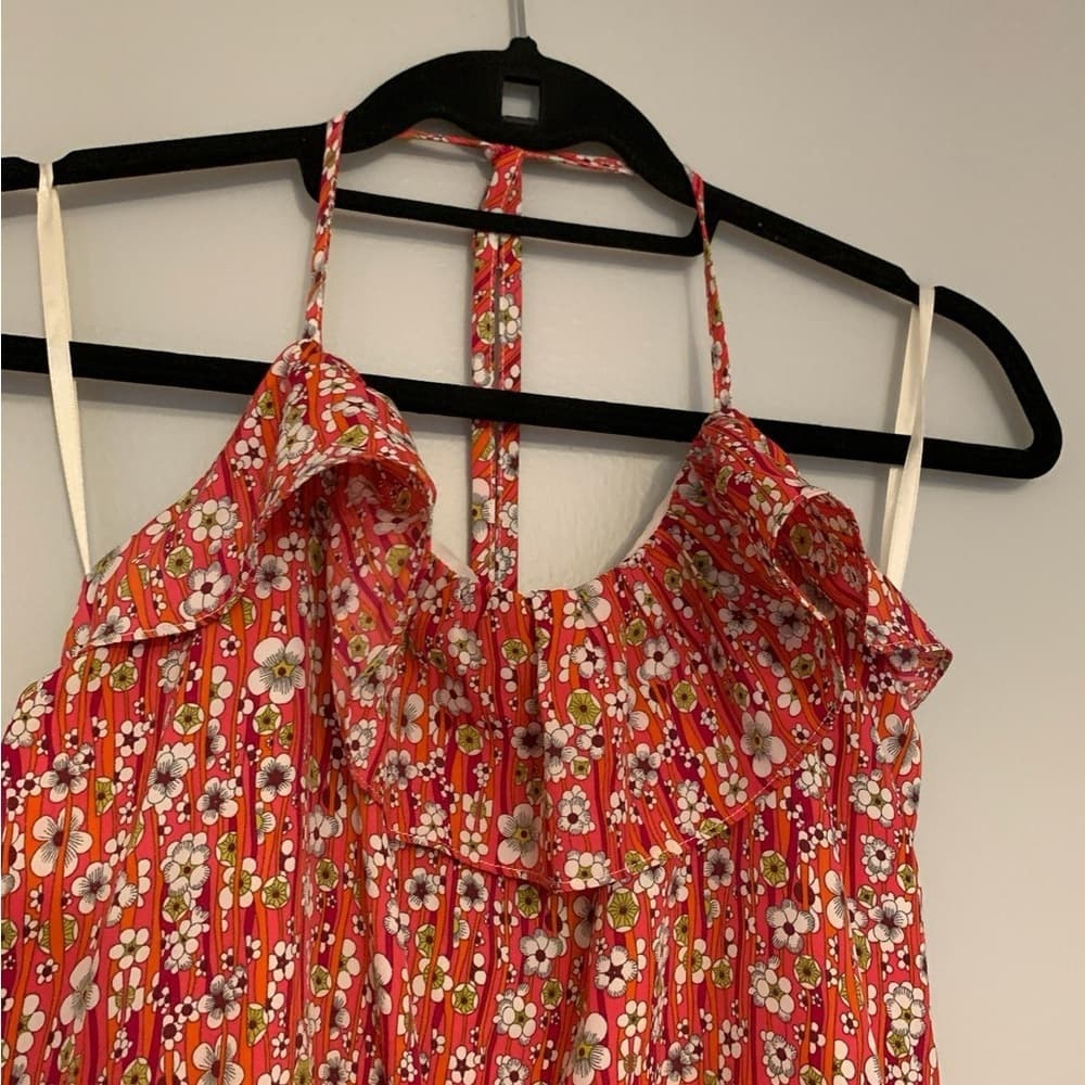 Liberty of London x Target Floral Halter Dress Spring Girly Multi-Color Medium - Thumbnail 8
