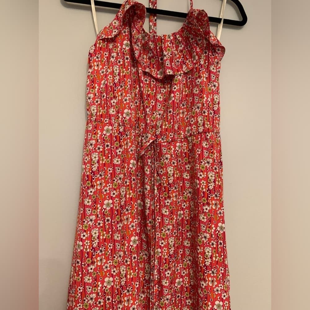 Liberty of London x Target Floral Halter Dress Spring Girly Multi-Color Medium - Thumbnail 6