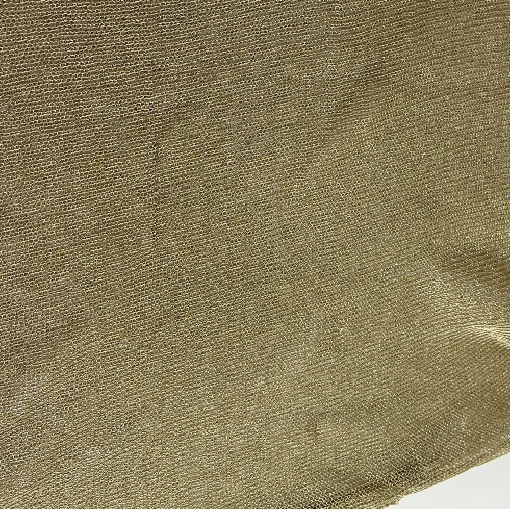 NWT Forever 21 Gold Metallic See Thru Dress Beach Cover Up Medium SEE NOTES - Thumbnail 11