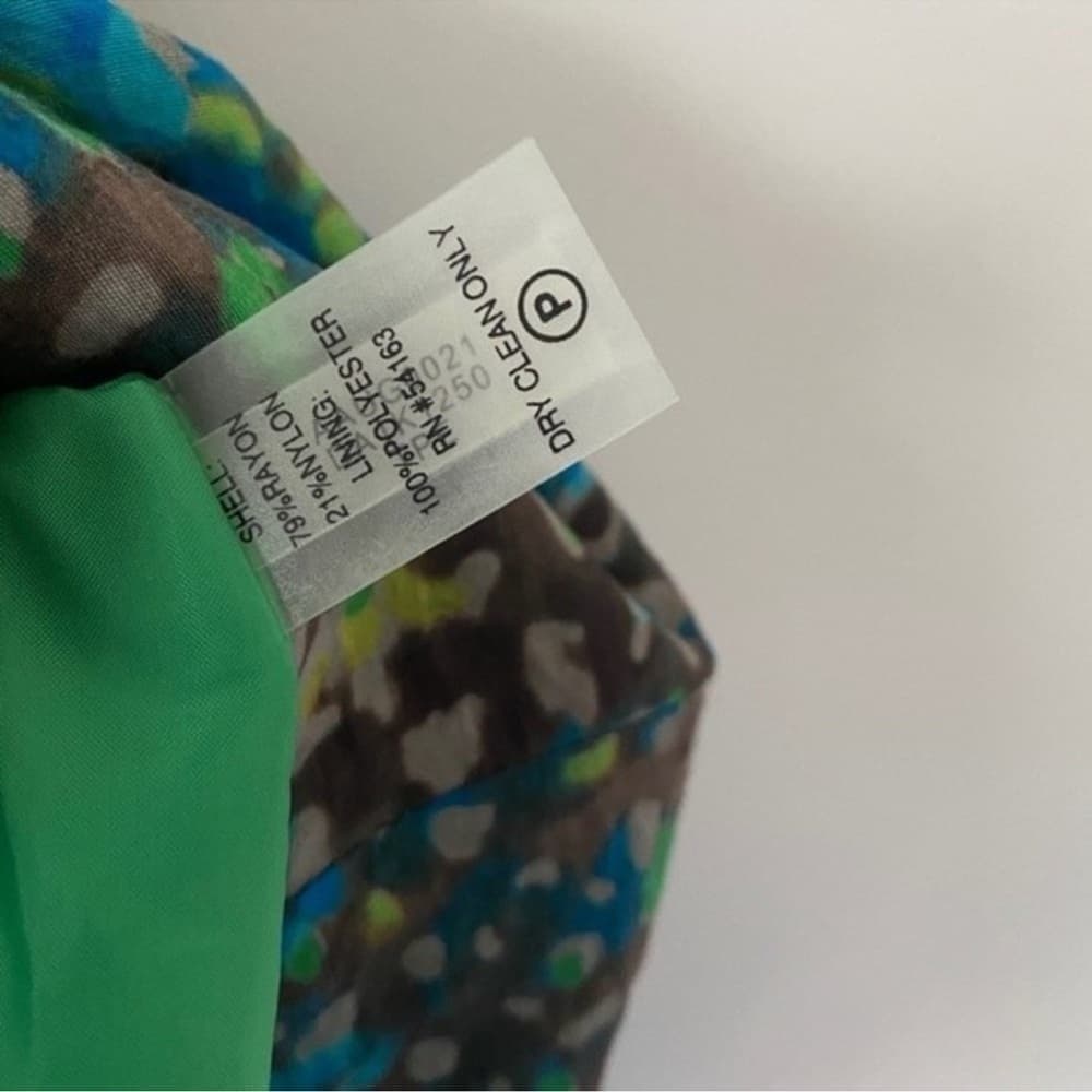 Marc New York Green Multi-Color A-Line Dress - Retro Style, Pockets, Sz 8 A-line - Thumbnail 4