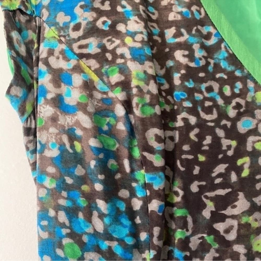 Marc New York Green Multi-Color A-Line Dress - Retro Style, Pockets, Sz 8 A-line - Thumbnail 8