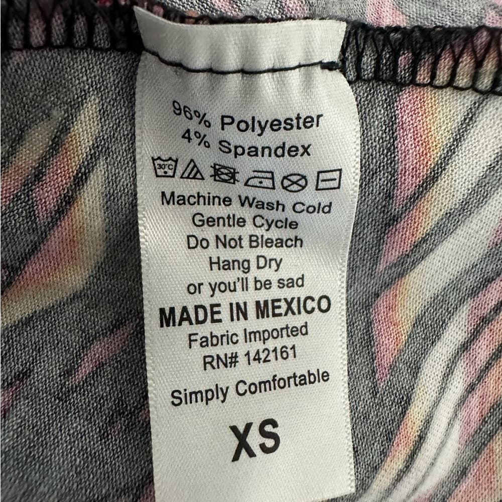 LuLaRoe Carly Dress Tribal Geometric Print Size XS Multicolor Festival Vibes - Thumbnail 4