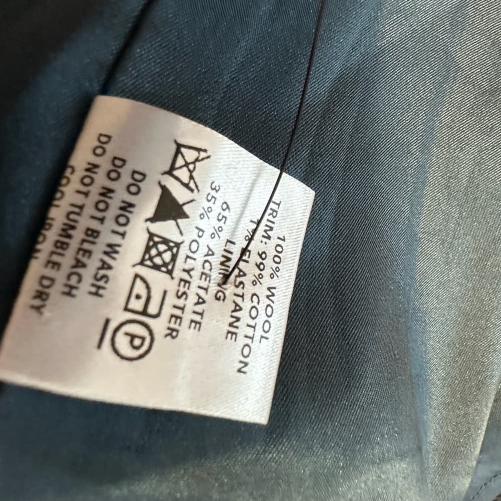 Jane Atelier Isme Shift Wool w Velvet Button Dress (UK 12/US 8) Designer Luxury - Thumbnail 8
