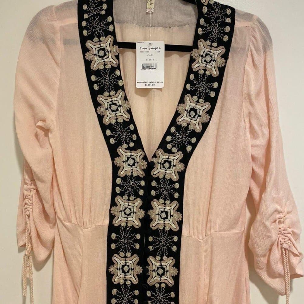 Free People Journey to the Horizon Dress / Bohemian festival look Size 8 - Thumbnail 3
