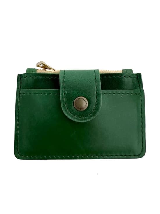 NEW Portland Leather Goods Sabrina Wallet in Mystery Green Color Minimalist - Thumbnail 8