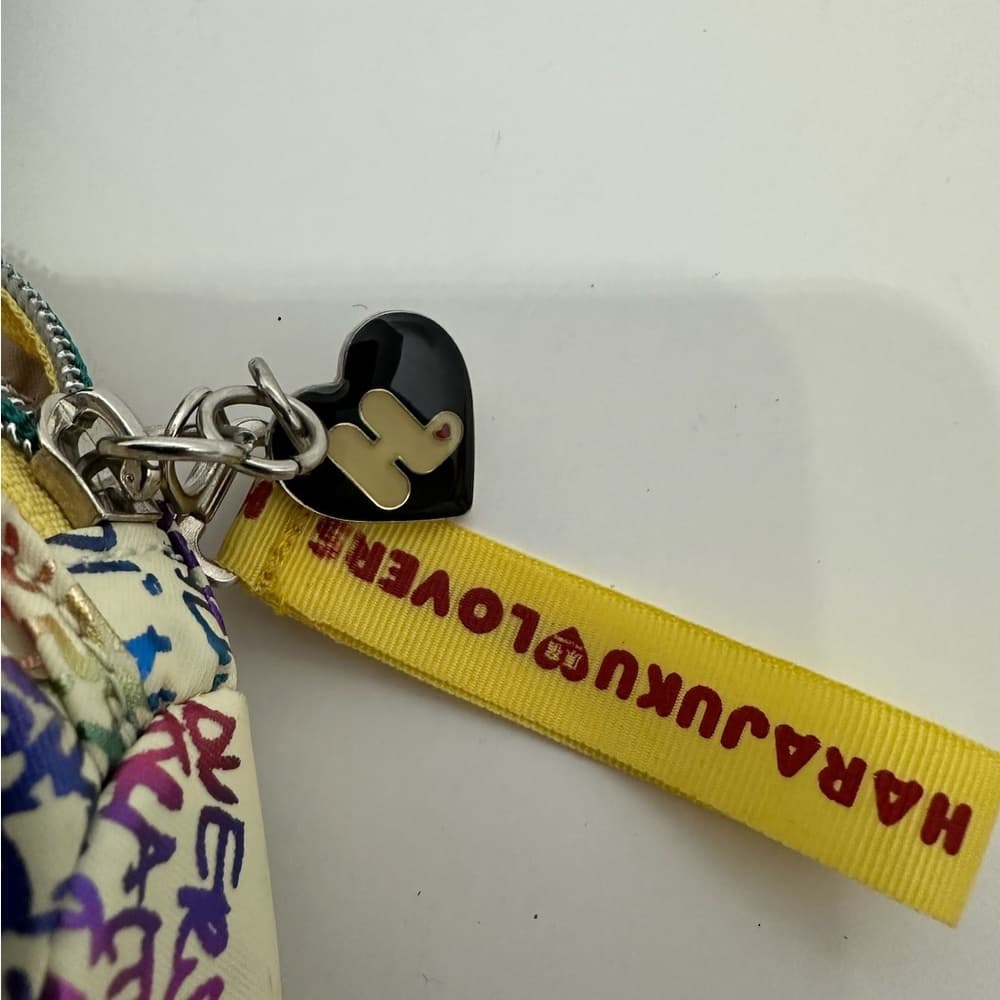 NWT Harajuku Lovers Y2K Deadstock Multicolor Purse Handbag Koosh Girl Keychain - Thumbnail 4