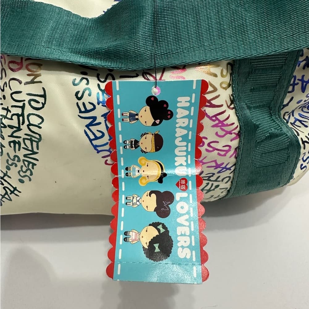 NWT Harajuku Lovers Y2K Deadstock Multicolor Purse Handbag Koosh Girl Keychain - Thumbnail 9