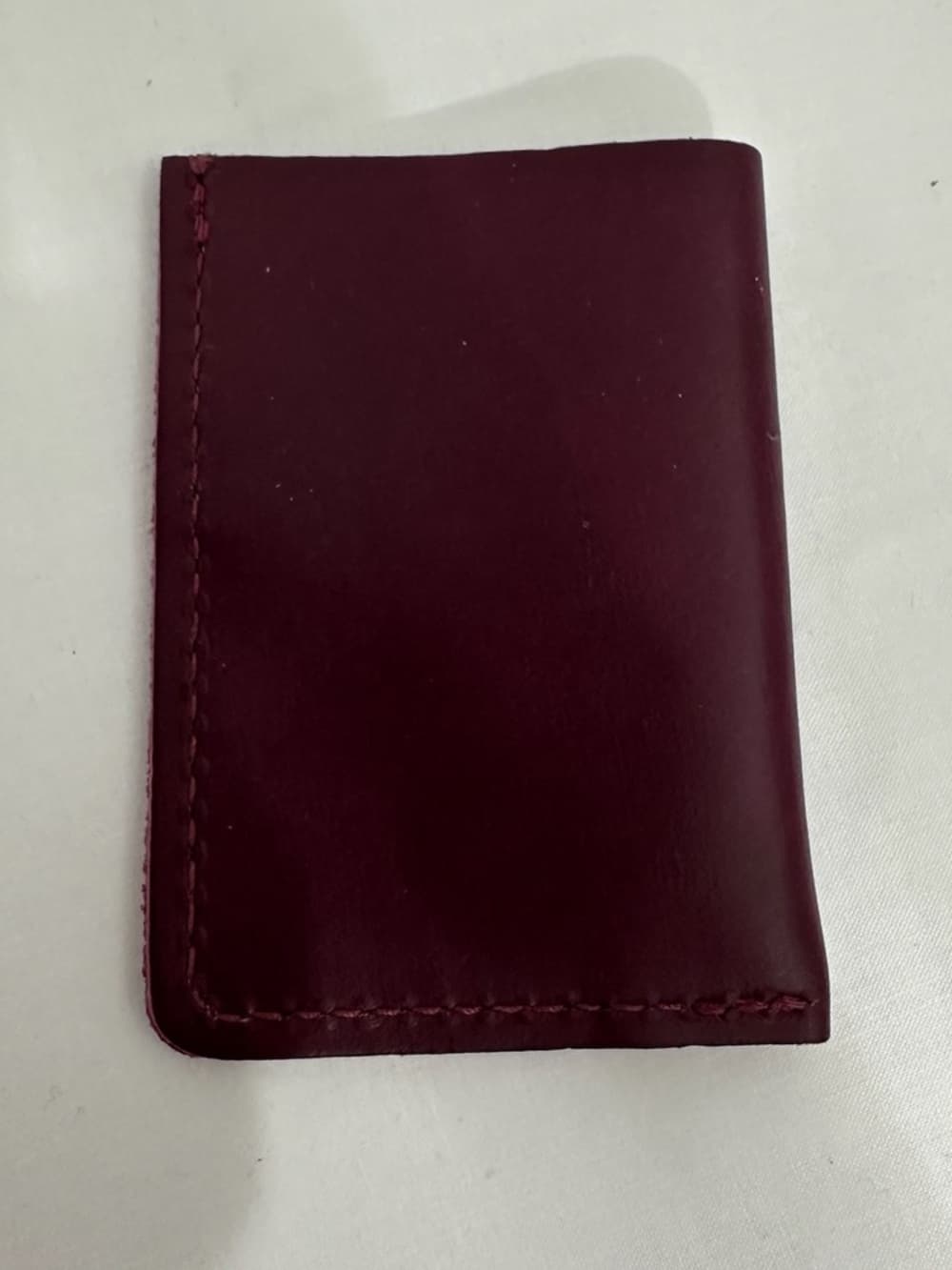 NEW Portland Leather Goods Minimalist Wallet Mystery Purple Color Possibly Plum