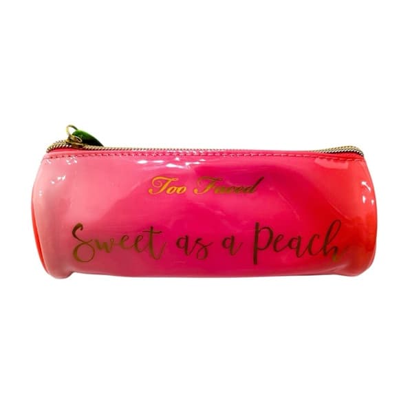 NWOT Too Faced Sweet as a Peach Collectors Edition Makeup Toiletry Travel Pouch - Thumbnail 13