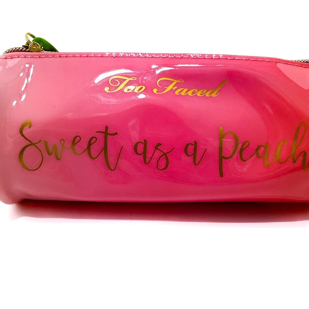 NWOT Too Faced Sweet as a Peach Collectors Edition Makeup Toiletry Travel Pouch - Thumbnail 8