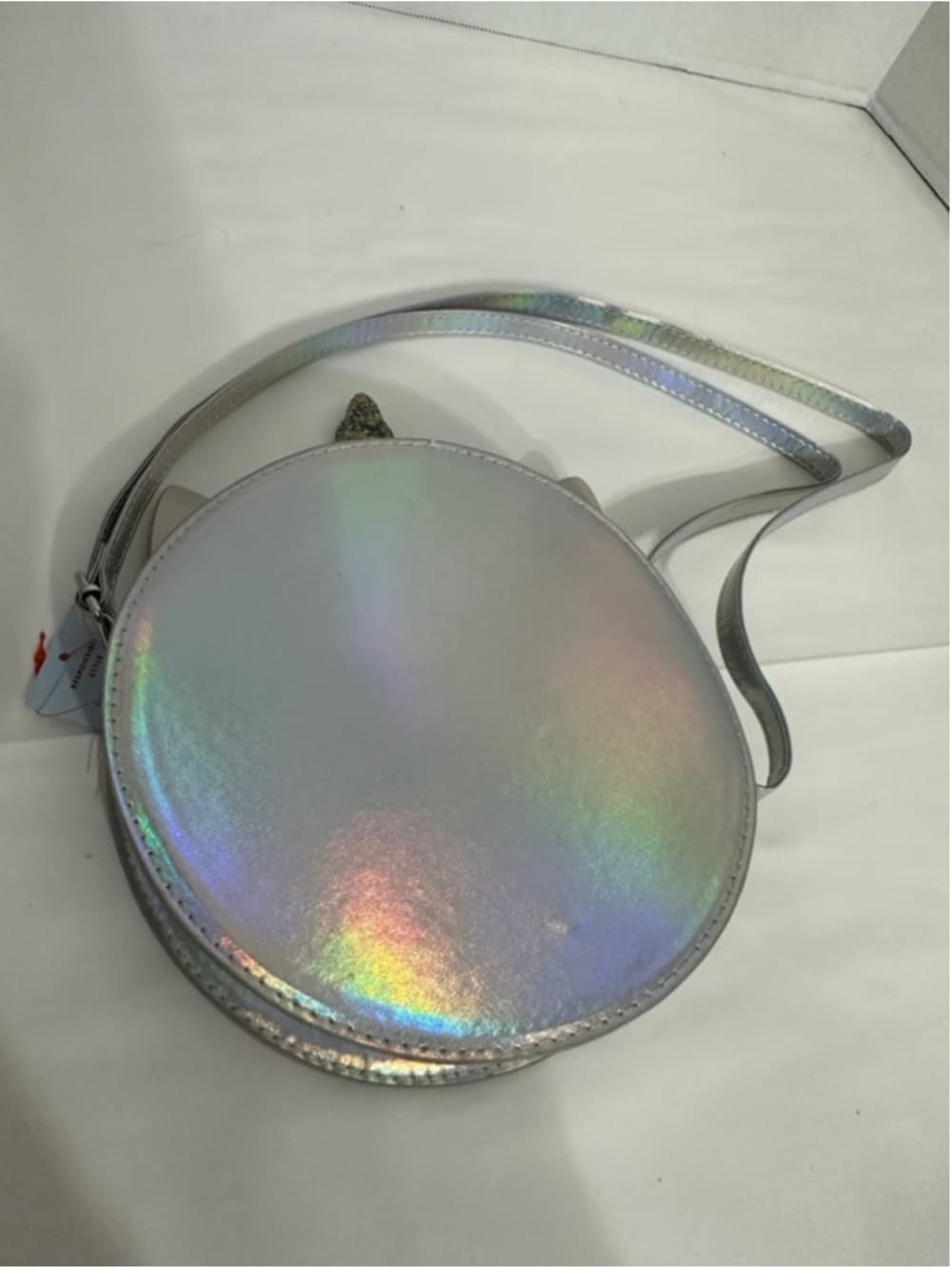 NWT Cat & Jack Unicorn Donut Crossbody Bag Glitter Holographic Whimsical Kitsch - Thumbnail 4