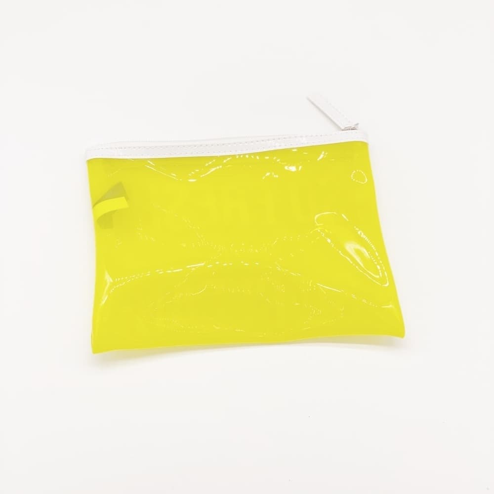 “So Fresh So Clean” Yellow Transparent Cosmetics Travel Case Bag - Thumbnail 8