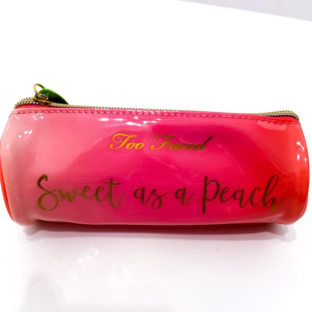 NWOT Too Faced Sweet as a Peach Collectors Edition Makeup Toiletry Travel Pouch - Thumbnail 6