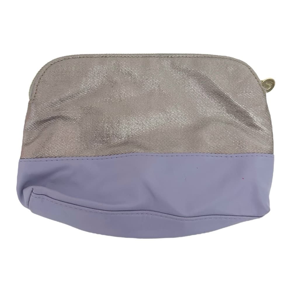 Nordstrom Lavender & Metallic Two-Tone Zip Cosmetic Bag - Thumbnail 7