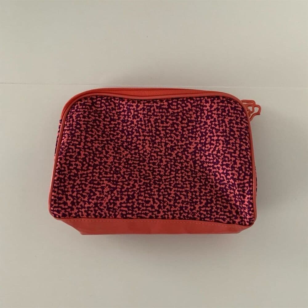 Lancôme Paris Makeup Cosmetics Travel Bag Rose Flower Zipper Closure - Thumbnail 3
