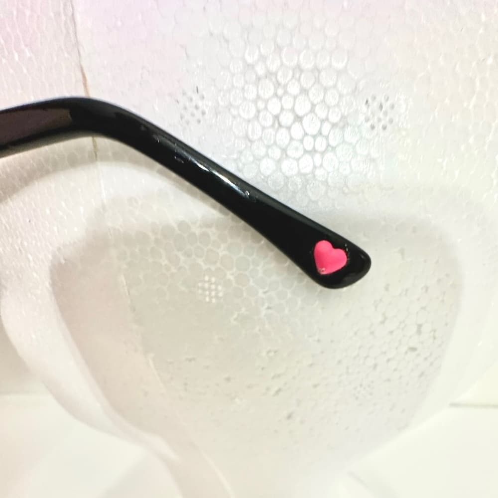 Betsey Johnson Oversized Black Sunglasses with Gradient Lenses Vintage Y2K - Thumbnail 12