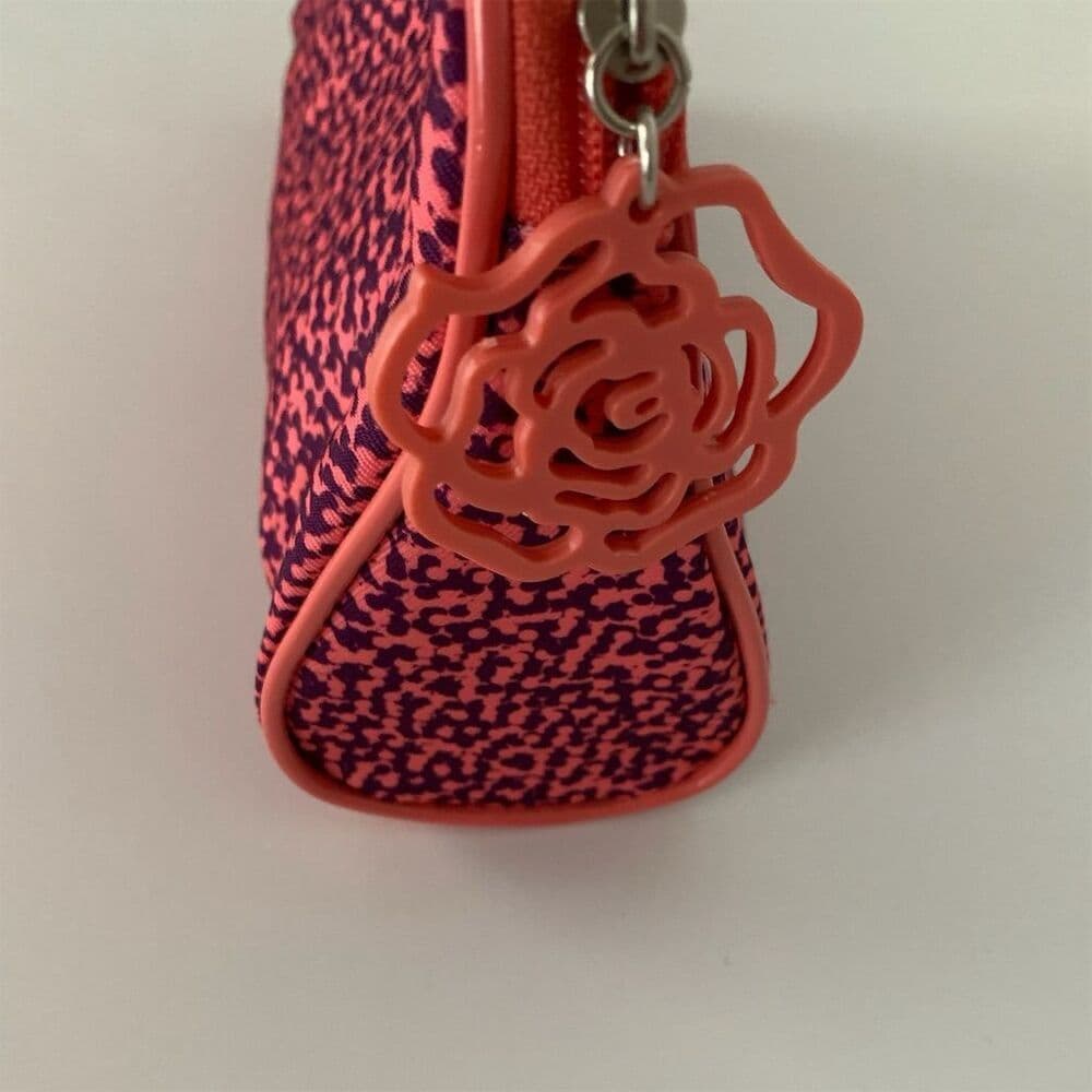 Lancôme Paris Makeup Cosmetics Travel Bag Rose Flower Zipper Closure - Thumbnail 6