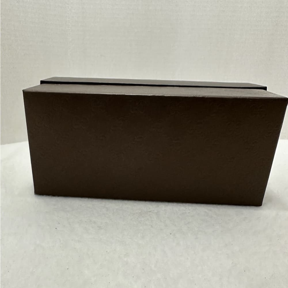 Gucci Authentic Gift Box with Tissue | Classic Brown Embossed GG Pattern Gs - Thumbnail 13