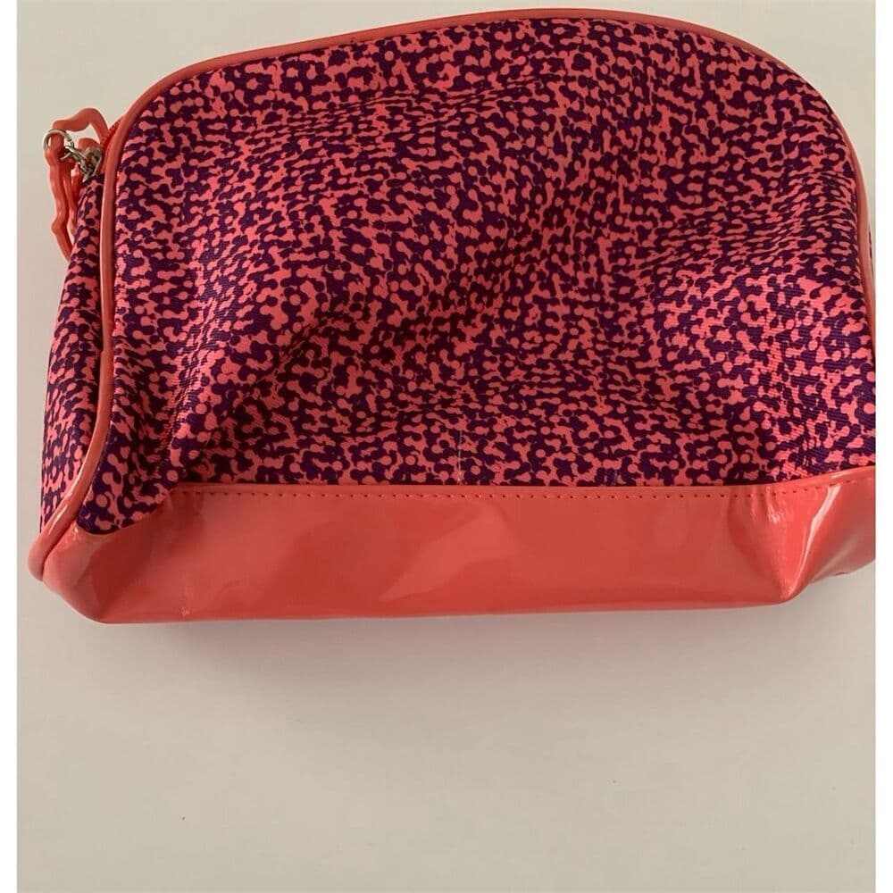 Lancôme Paris Makeup Cosmetics Travel Bag Rose Flower Zipper Closure - Thumbnail 5