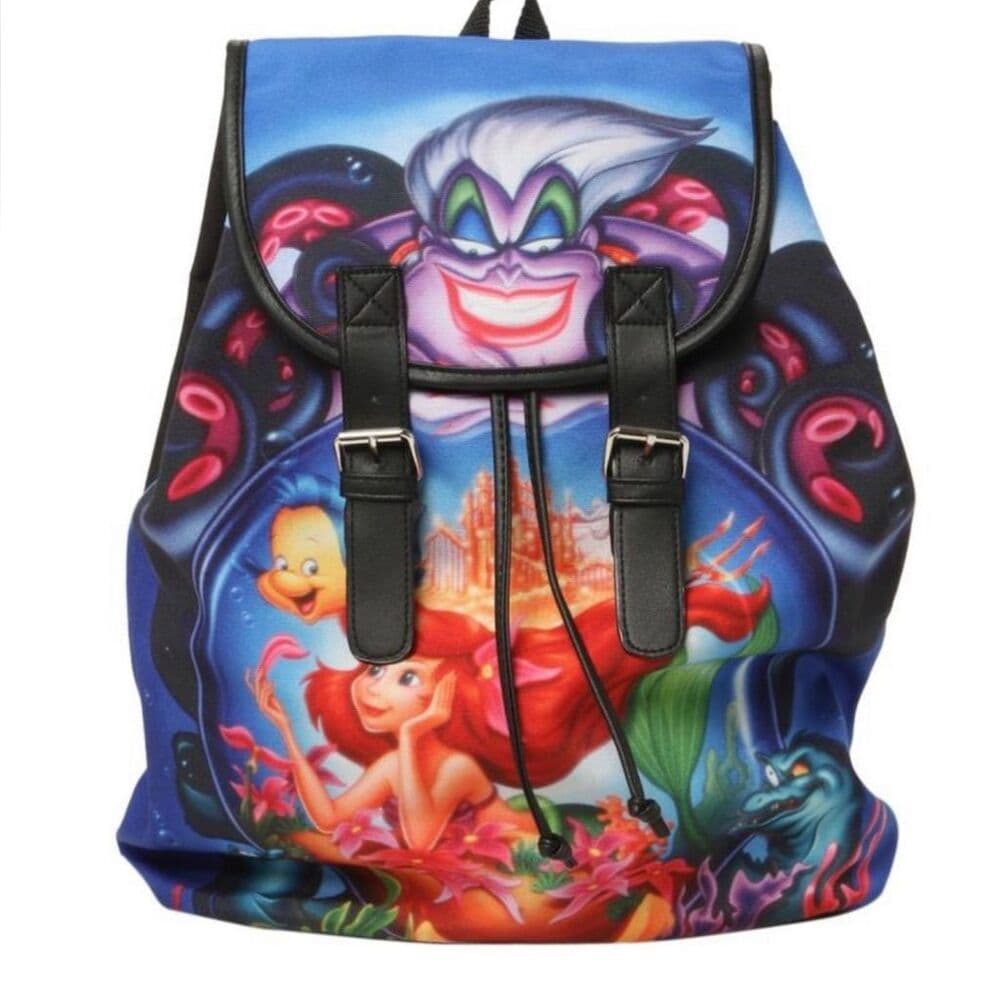 Disney X Loungefly The Little Mermaid Ariel Princess Slouch Backpack Ursula Bag - Thumbnail 16