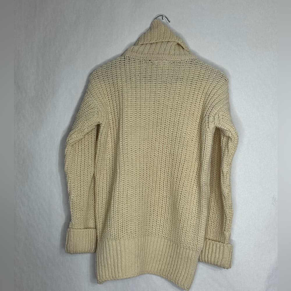 NWT The Sporting Life Vintage Irish Aran Roll Neck Sweater 38 Hand Loomed Wool - Thumbnail 5